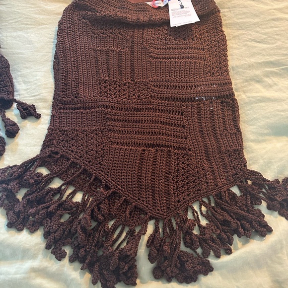 Christopher Esber chocolate brown KNIT SET - (NWT’s) stunning !Top S/M, skirt M - Picture 4 of 12